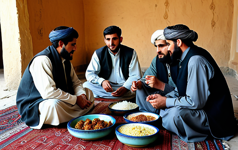 파슈툰족의 전통과 삶 - A professional family-friendly photograph of a Pashtun man in traditional clothing (shalwar kameez a...