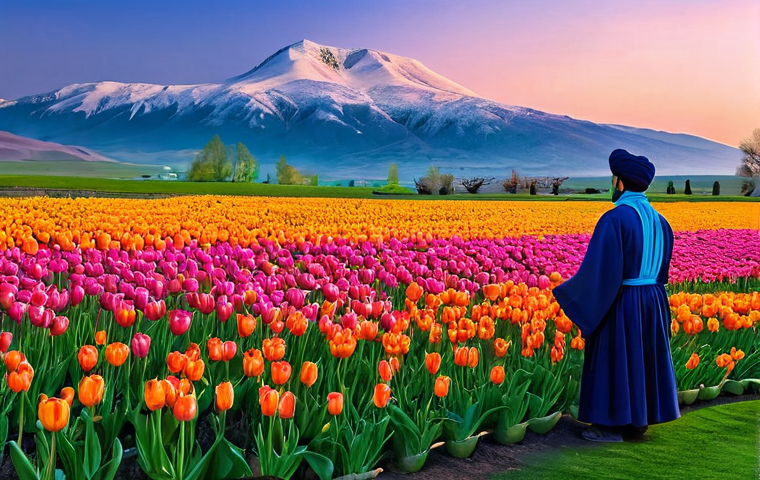 노루즈 축제와 의미 - **Image Prompt 1: The Dawn of Nowruz in Ancient Persia**
    "A majestic and serene depiction of the...