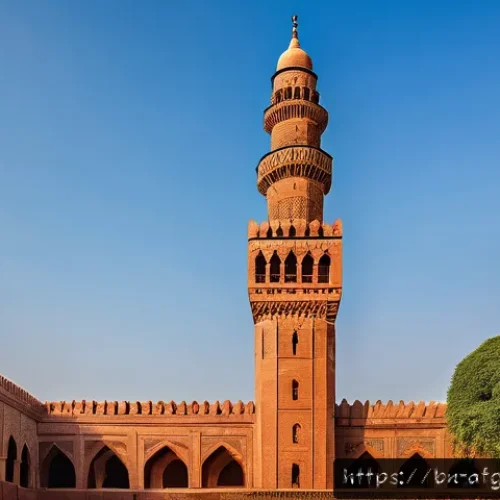 Home 33 미나레트 오브 잠 유적지 - A towering 65-meter historic minaret crafted from local red bricks with intricate geometric mosaic p...